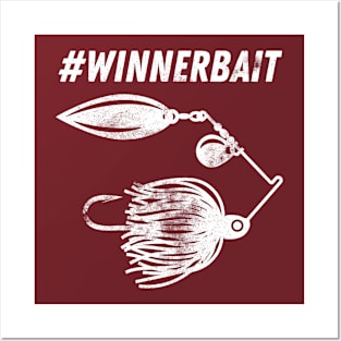 #WINNERBAIT (white) Posters and Art